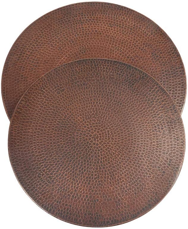 Premier Copper Products LS18DB 18-Inch Hand Hammered Copper Lazy Susan, Oil Rubbed Bronze