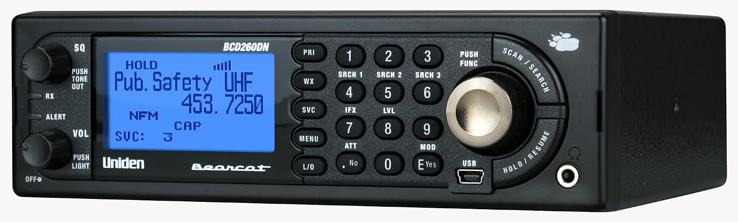 Uniden Bearcat BCD260DN Base/Mobile Digital Scanner, Performance Features, Band Scope Rapid System/Channel Number Tagging, Narrowband Reception, Search Features to Detect Signals Faster Than Ever