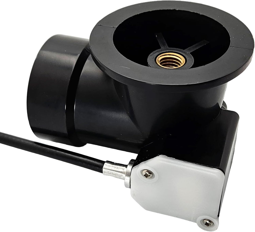 Westbrass A50A35-26 35' SCH. 40 ABS Cable Driven Bath Drain Trim Kit with Rotary Overflow Cover Knob and Pop-Up Stopper, Polished Chrome