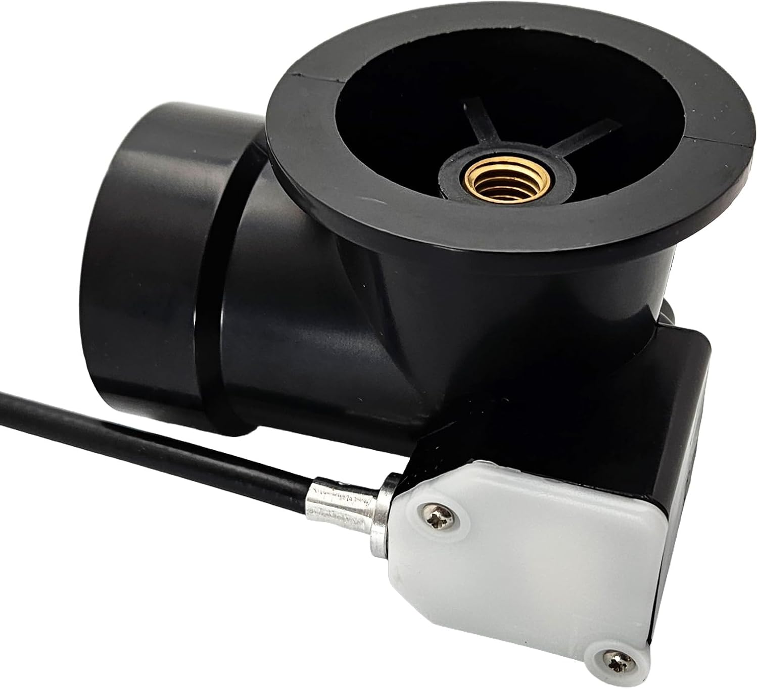 Westbrass A50A35-26 35' SCH. 40 ABS Cable Driven Bath Drain Trim Kit with Rotary Overflow Cover Knob and Pop-Up Stopper, Polished Chrome