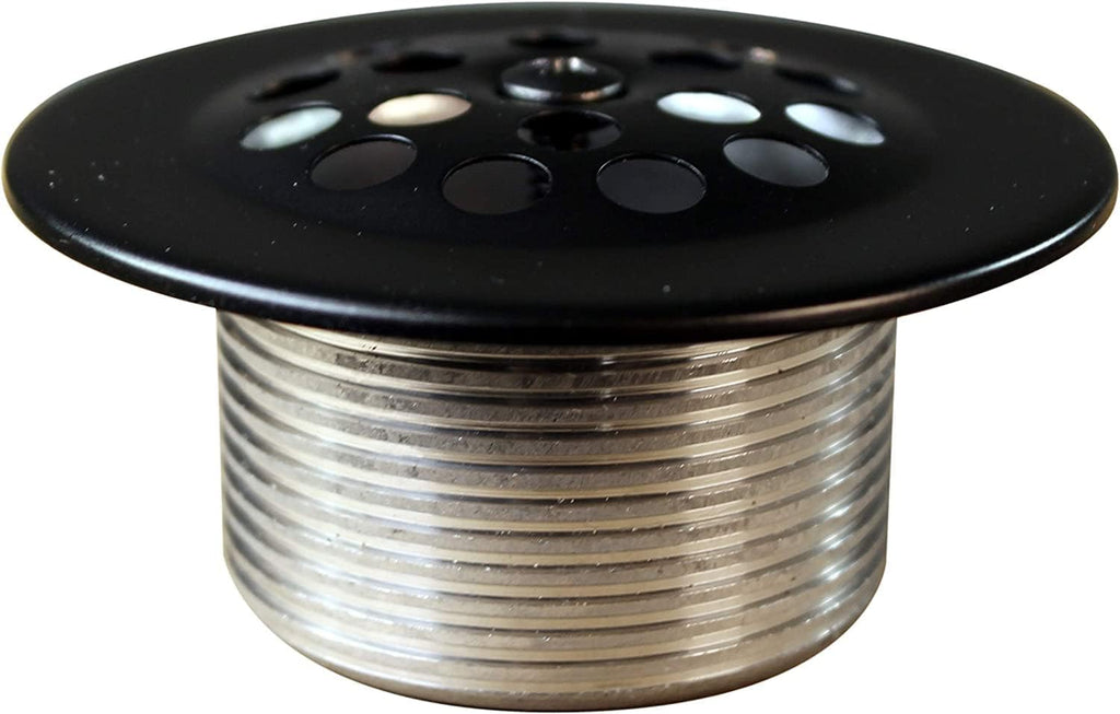 Westbrass Y592144-4-12 1-1/2' x 14' Black Tubular Bath Waste & Overflow Assembly with Trip Lever and Beehive Strainer Grid Drain, Oil Rubbed Bronze (4-Pack)