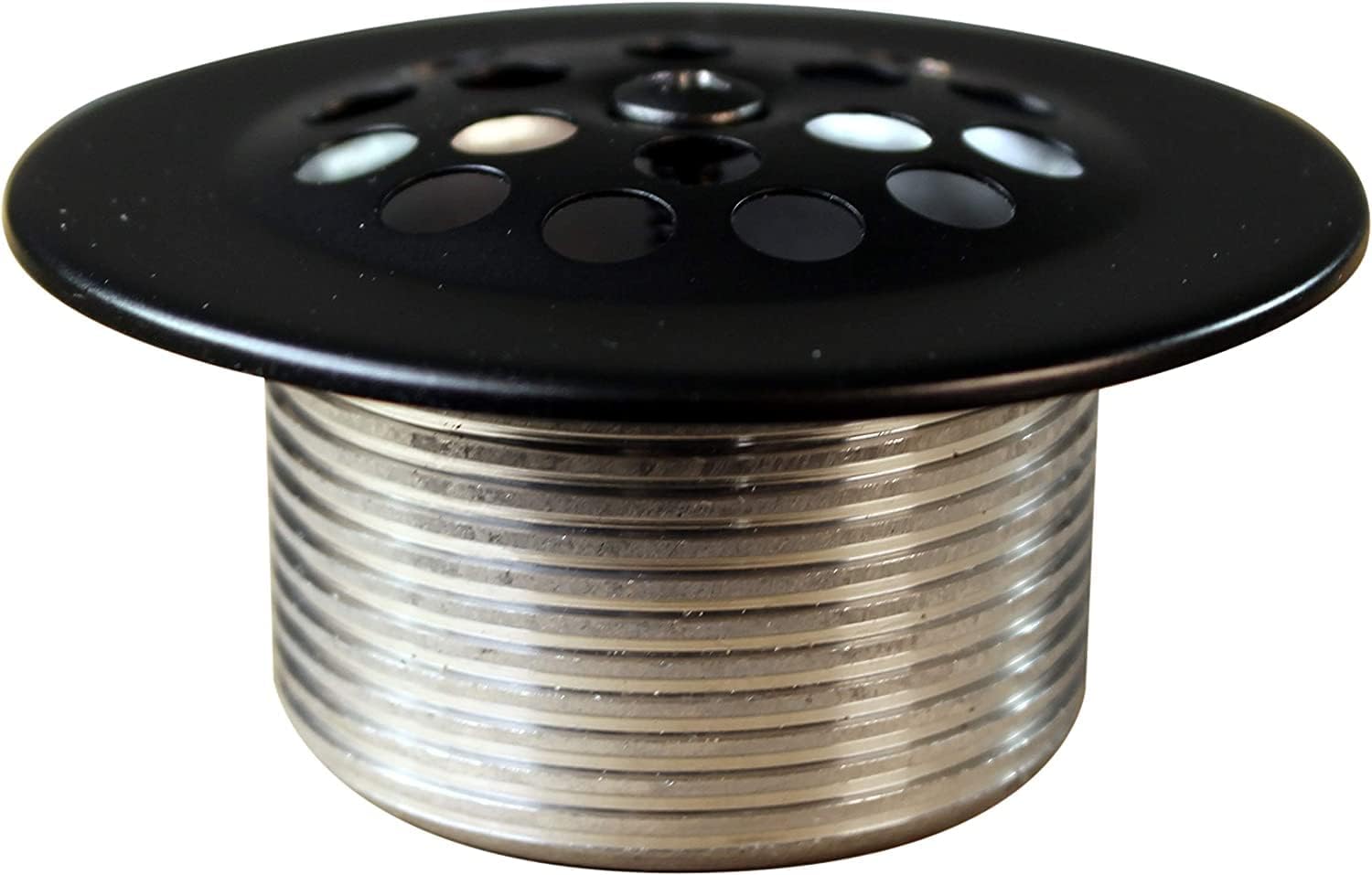 Westbrass Y592144-4-12 1-1/2' x 14' Black Tubular Bath Waste & Overflow Assembly with Trip Lever and Beehive Strainer Grid Drain, Oil Rubbed Bronze (4-Pack)