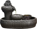 Desktop Fountain Ceramic Tabletop Fountain Indoor Mini Water Feature for Home Decoration Table Desk Office Patio