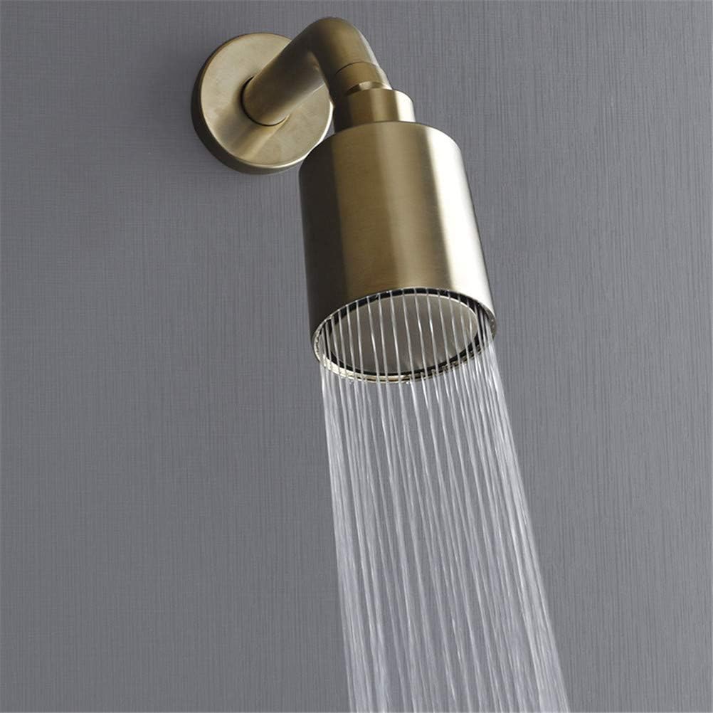 Bathroom Shower Faucet Set in-Wall Copper Brushed Gold/Black/Chrome Shower Head Concealed Shower Set Bath Spray Rainfall Shower System,Gold