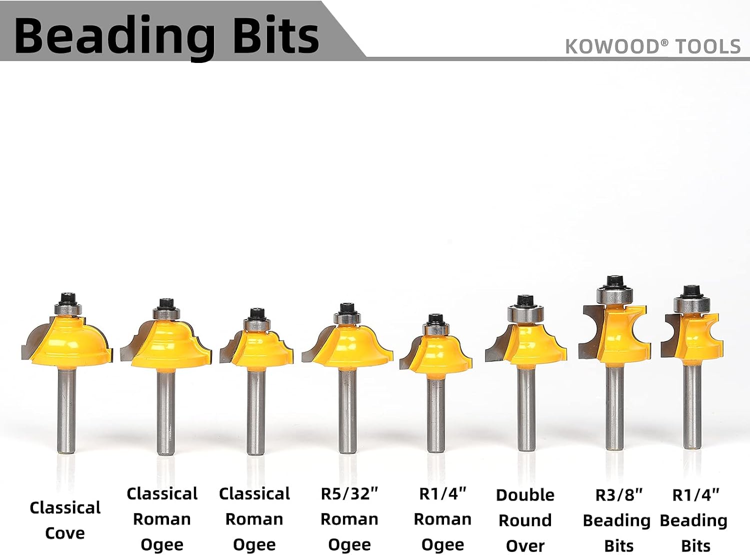 Router Bits Set 1/4 Inch Shank ,70 Piece Router Bit Set,Tungsten Carbide Router Bits Kit for Professional Woodworking