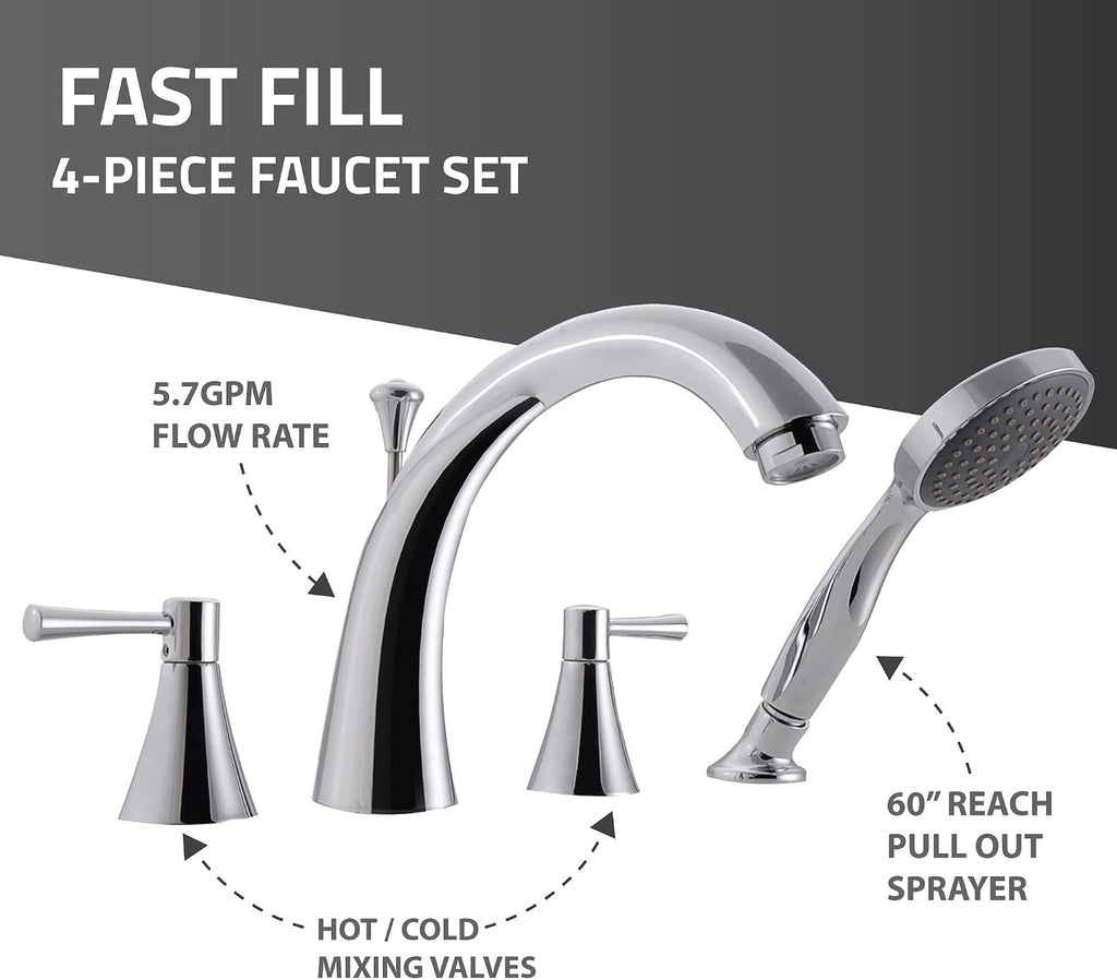 ANZZI Walk-In Bathtub 30 in x 53 in Right Drain Soaking Tub, Quick Fill Faucet, ADA Compliant Seat, Low Threshold Entry, Slip-Resistant Floor, Grab Bar, White Acrylic | AMZ3053RWS