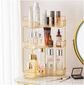 Skincare Organizers, 3 Tier Makeup Organizer for Bathroom Corner Vanity Countertop Makeup Organizer Holder Cosmetics Skincare Storage Counter(Amber)