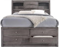 Picket House Furnishings Madison King Storage 5 Piece Bedroom Set in Gray