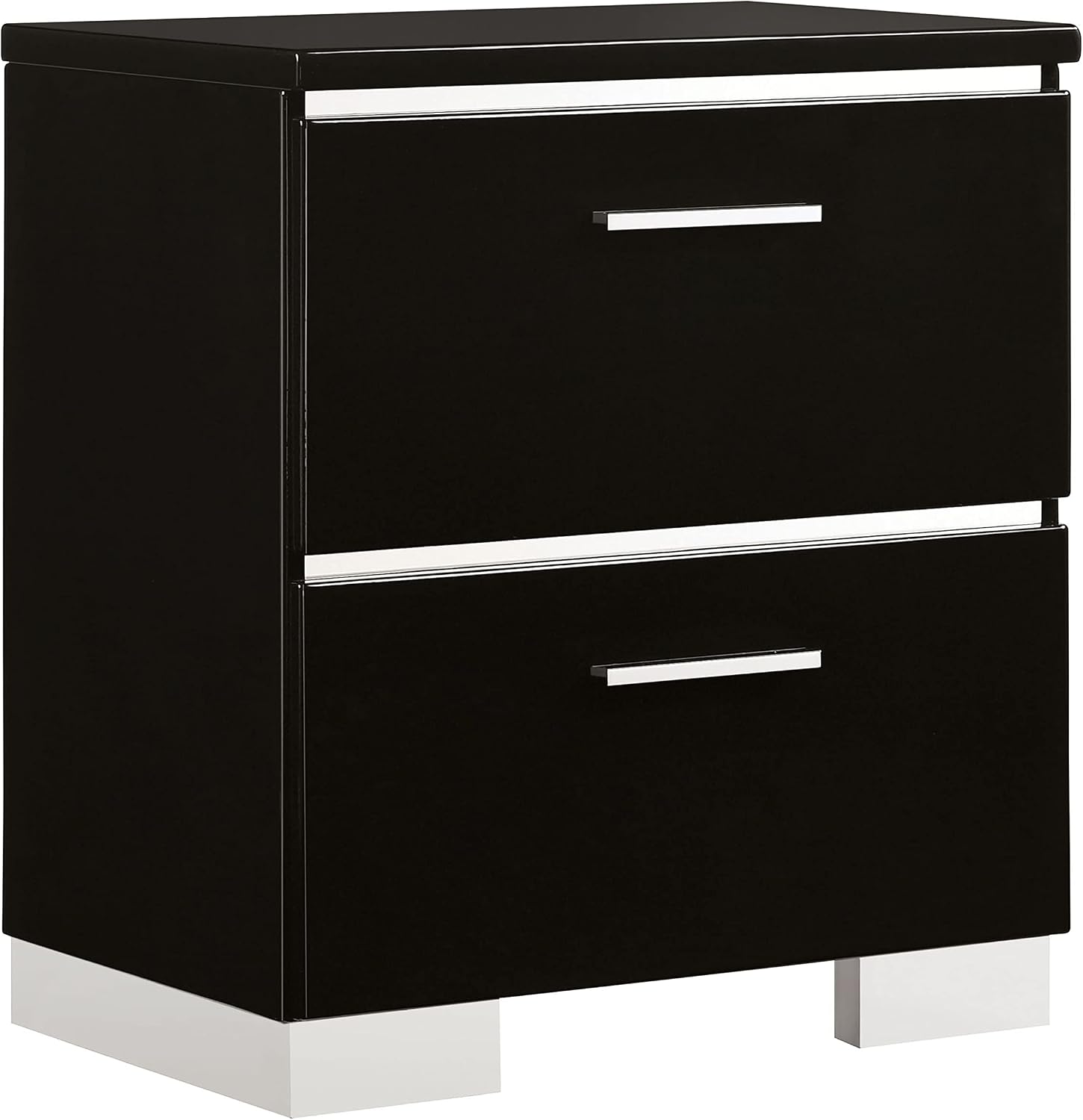 HOMES: Inside + Out Linsey Contemporary Wood 5-Piece King Bedroom Set, Box Spring Required, Black