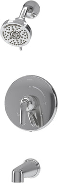 Symmons Elm Single Handle Wall Mount Tub and Shower Trim Kit with Diverter Lever in Polished Chrome- Valve Not Included - 1.5 GPM Flow Rate - S559215TRM