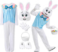 Syhood Easter Bunny Costume Adult Bunny Suit Outfit Rabbit Mascot Costumes for Men Women Easter Celebrations Events Cosplay
