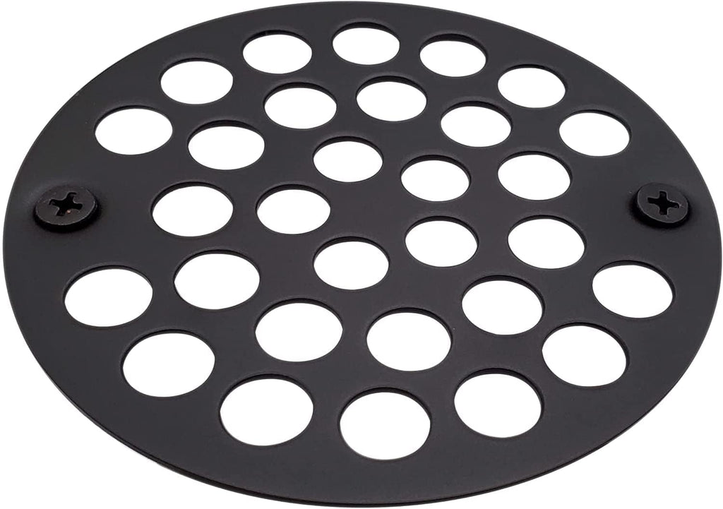 Westbrass D3193-25-12 4-1/4' OD Brass Shower Strainer Grid Drain Cover, 25-Pack, Oil Rubbed Bronze