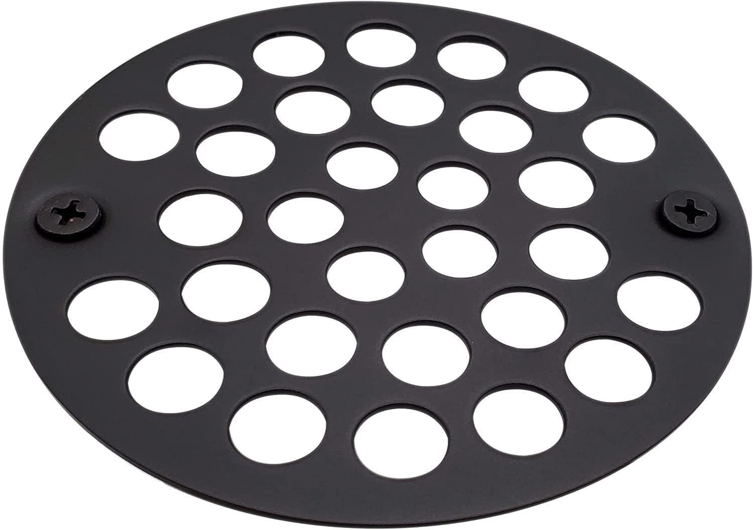 Westbrass D3193-25-12 4-1/4' OD Brass Shower Strainer Grid Drain Cover, 25-Pack, Oil Rubbed Bronze