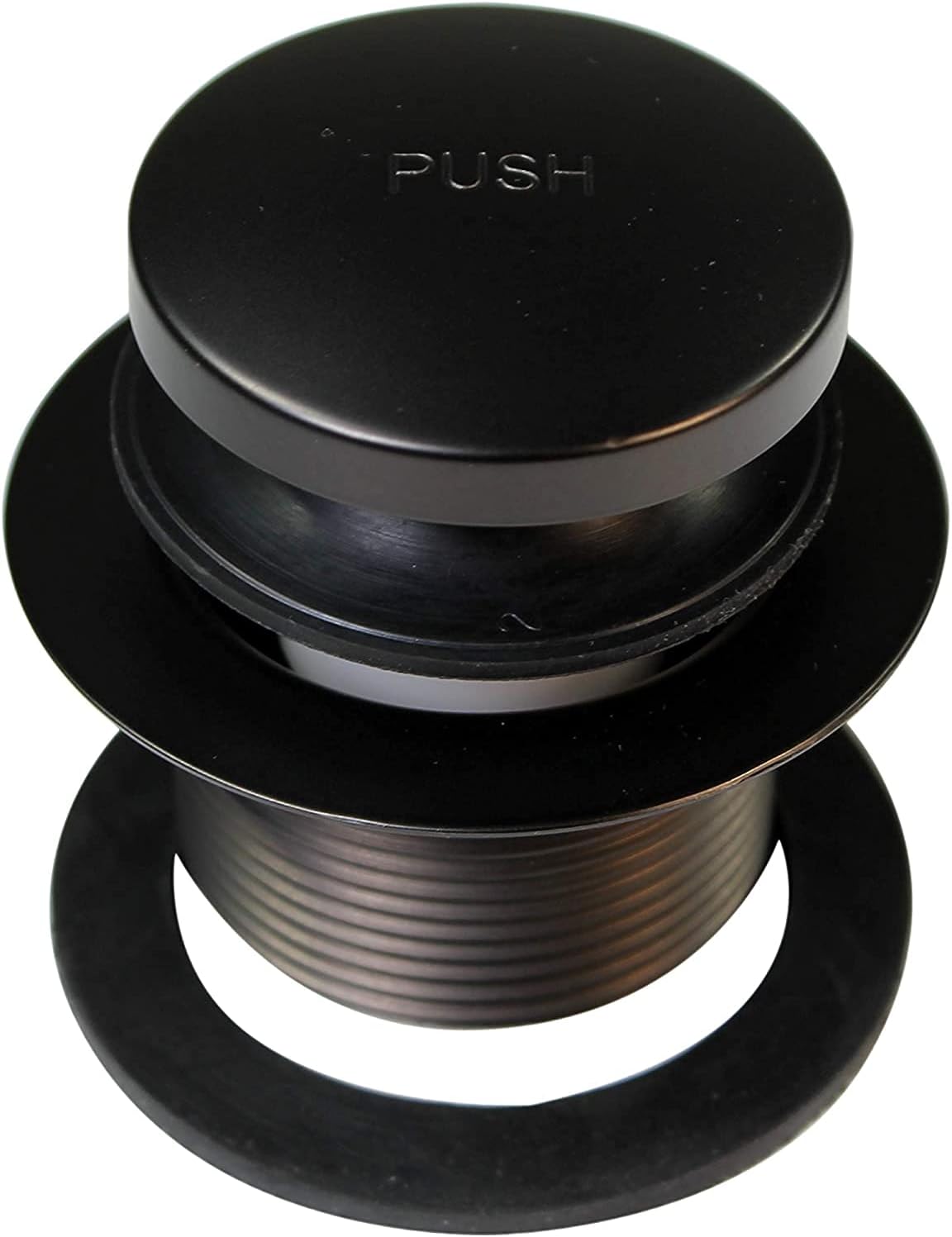 Westbrass D4931-12-62 1-1/2' x 12' Bath Waste & Overflow Assembly with Tip-Toe Drain Plug and 2-Hole Faceplate - Sch. 40 ABS Pipe, Matte Black (12-Pack)