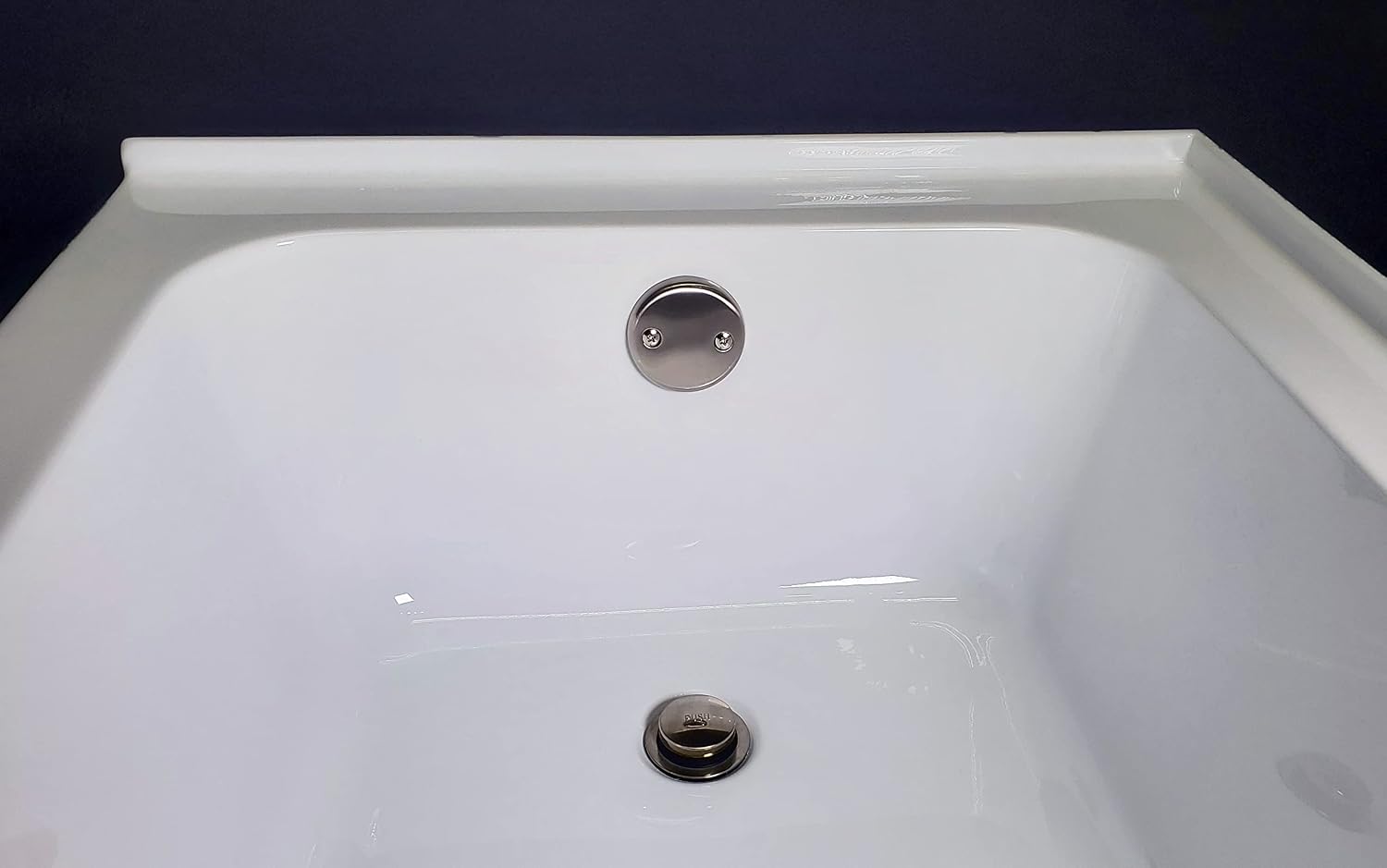 Westbrass 7931817-DC-07 22' Direct Connect 17 Gauge Brass Waste and Overflow with Tip-Toe Drain Trim, Satin Nickel