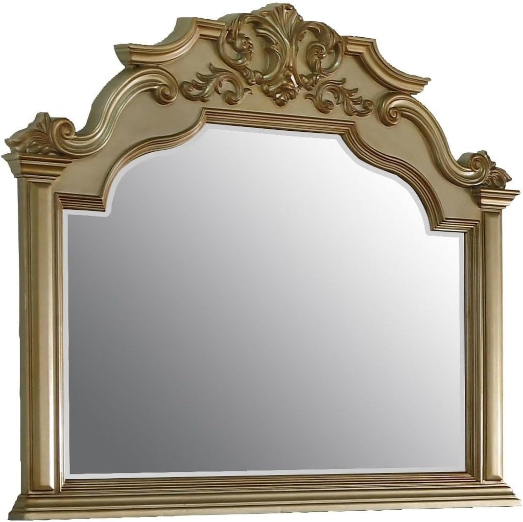 First of a Kind Miranda Gold King 5 Piece Bedroom Set