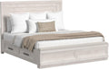 Picket House Furnishings Rhiannon King Storage 5PC Bedroom Set in Antique White