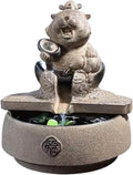 Tabletop Fountain Flowing Water Decoration for Living Room Study and Study Chinese Style Creative Fountain Water Landscape Decoration Desktop Decoration Water Fountain (Color : E)