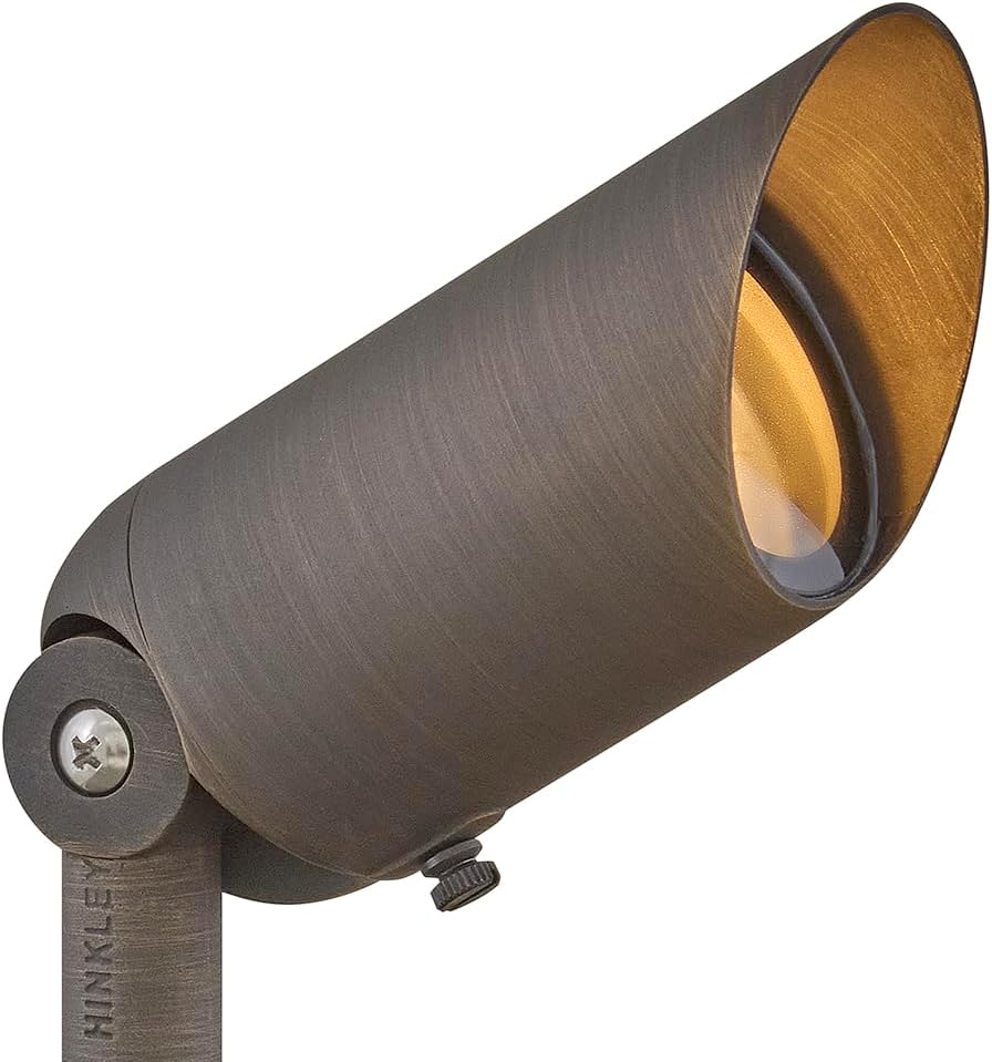 Hinkley Landscape Lighting Hardy Island Spot Light, 4w MR16 LED Blub Included, 12v, Matte Bronze Clear Lens