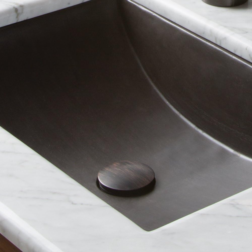 Native Trails DR130-WC Push to Seal Dome Drain, 1.5', Weathered Copper