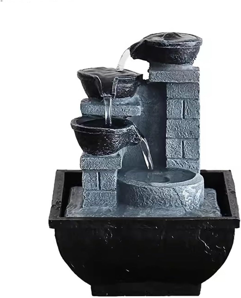 Tabletop Fountain Rockery Circulating Water Fountain Desktop Small Decoration Home Living Room TV Cabinet Porch Decoration Desktop Fountain (Color : 03)