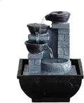 Tabletop Fountain Rockery Circulating Water Fountain Desktop Small Decoration Home Living Room TV Cabinet Porch Decoration Desktop Fountain (Color : 03)