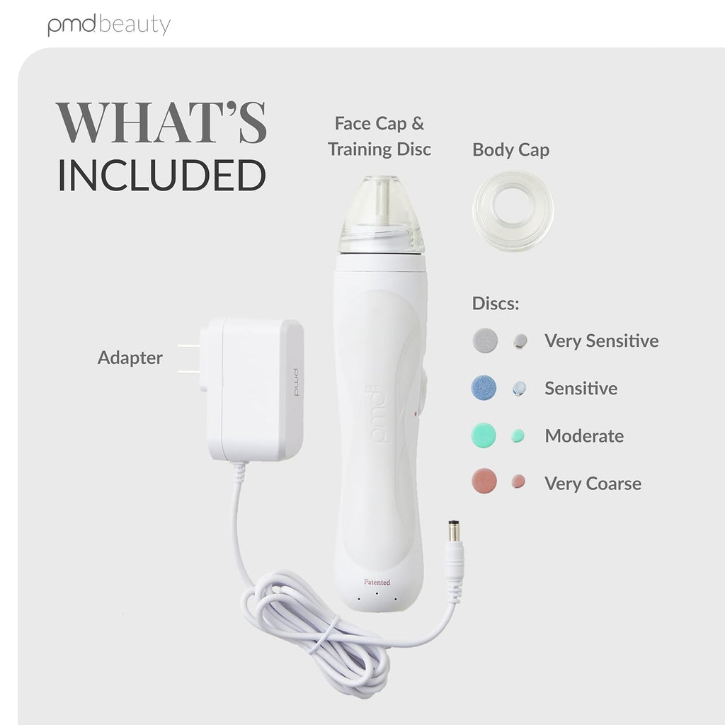 PMD Beauty Personal Microderm Pro - At-Home Use, Facial Exfoliator Tool, Microdermabrasion Machine Kit for Face and Body Skincare