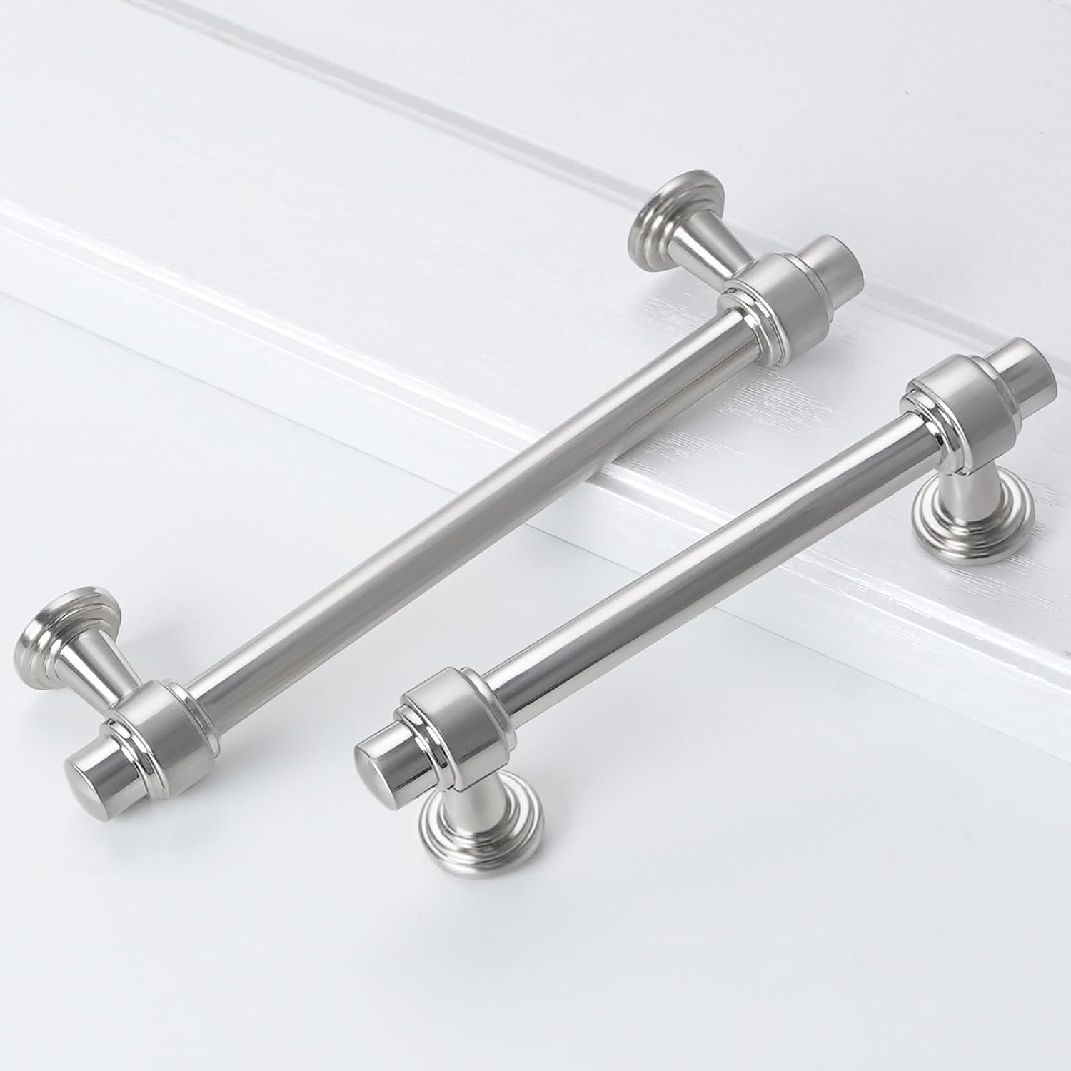 10 Pack 12-3/5 inch(320mm) Brushed Satin Nickel Kitchen Cabinet Handles Cabinet Pulls Sliver Drawer Pulls Kitchen Cabinet Hardware Handles Drawer Pulls Dresser Handles