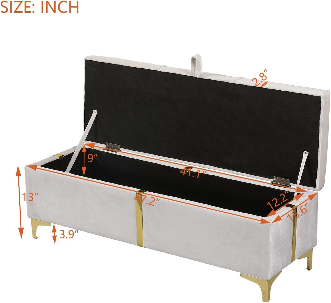 Queen Size Hydraulic Lift Up Storage Bed Frame with Storage Bench, Velvet Upholstered Platform Beds with Headboard, Two Piece Bedroom Sets, Wooden Slats Support, No Box Spring Needed (Beige)