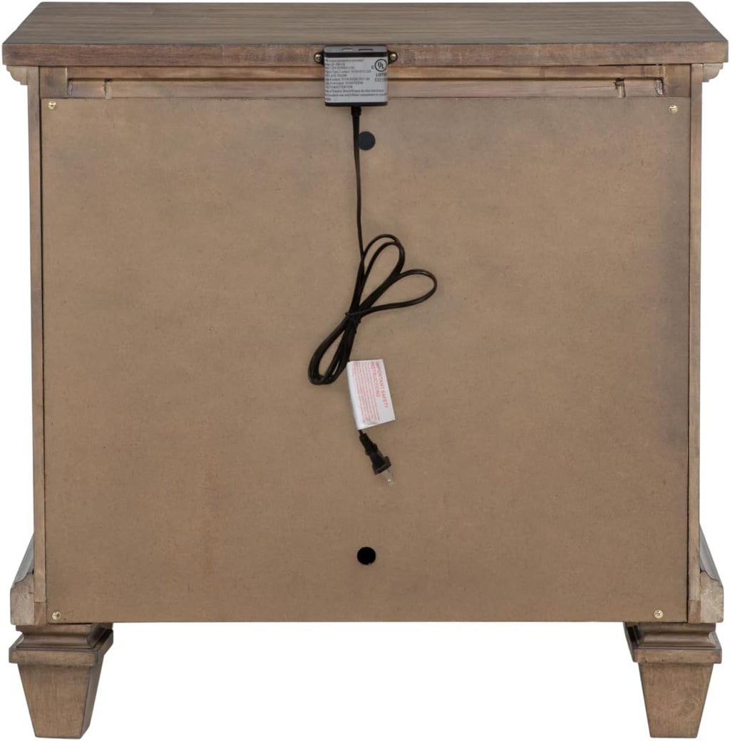 New Classic Furniture Mariana 5-Piece Wood Queen Bedroom Set with 2 Nightstands, Vintage Mocha