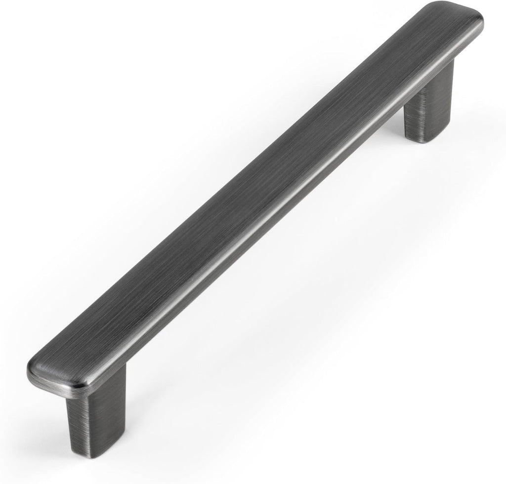 HESTIA HARDWARE 30 Pack | Antique Sliver Drawer Pulls 5 Inch Kitchen Cabinet Handles | Modern Grey Cabinet Pulls | 128mm Kitchen Cabinet Pulls, Pewter Dresser Handles (Z17.128mm.30.B)