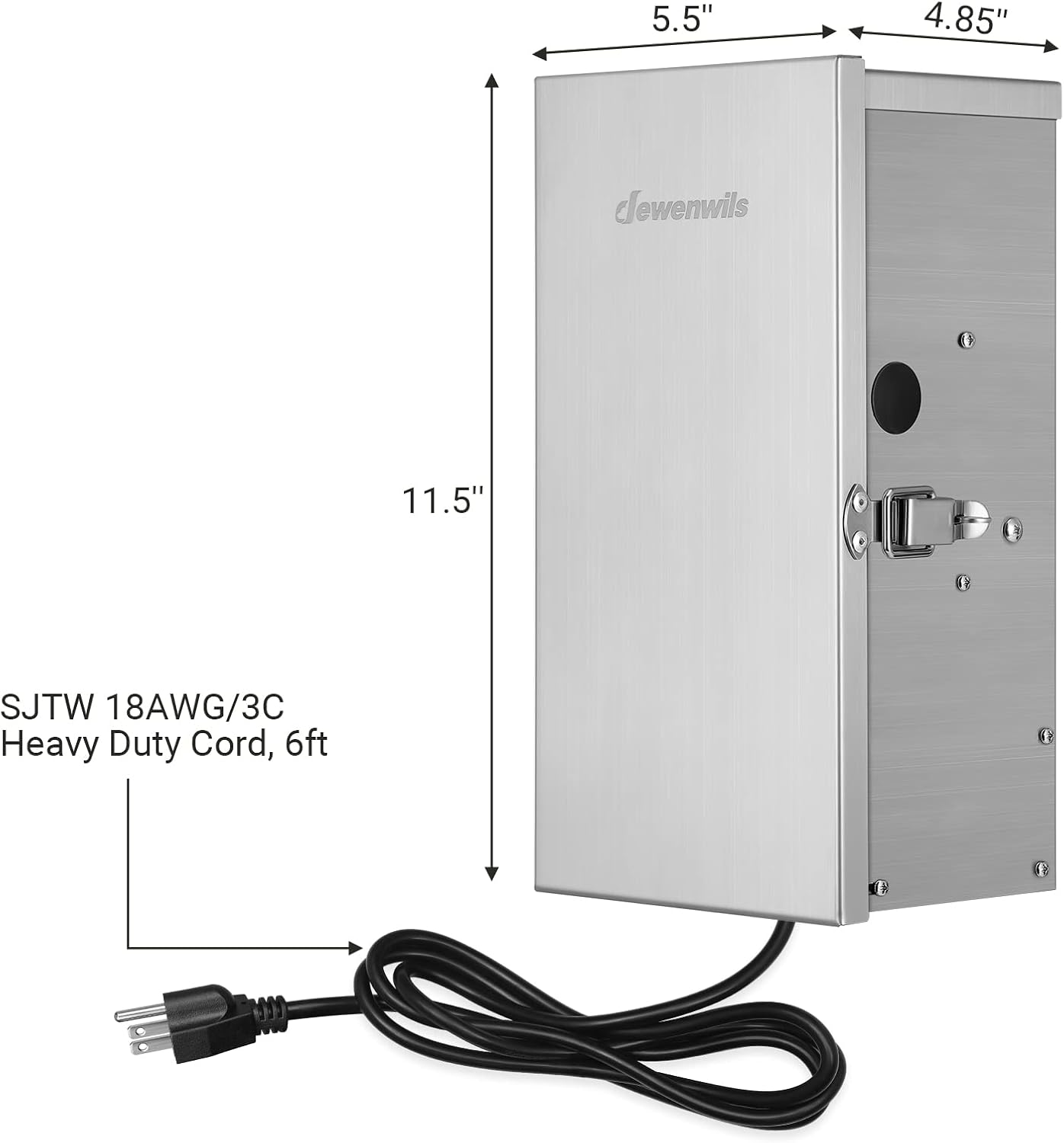 DEWENWILS 300W Multi-Tap Low Voltage Transformer, 120V AC to 12V/13V/14V/15V AC,Stainlees Steel Shield, Outdoor Transformer for Low Voltage Landscape Lighting, Spotlight, Pathway Light, ETL Listed…