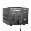 8000W Voltage Transformer Converter - Step Up/Down 110V to 220V & 220V to 110V Power Converter with US Standard Plug, Safety Guard, Portable Handle & Low Noise, Voltage Transformer Black