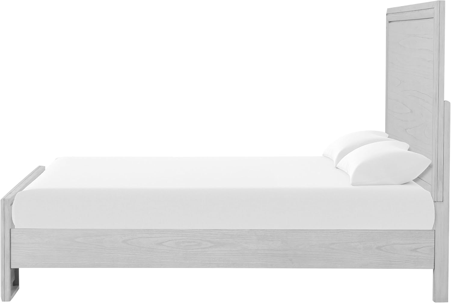 Furniture of America Babsi Modern Wood 5-Piece Bedroom Set with Greek Key Pull, USB Chargers on Nightstand, Felt-Lined Top & Cedarwood-Lined Bottom Drawers, Box Spring Needed, Queen, Rustic White