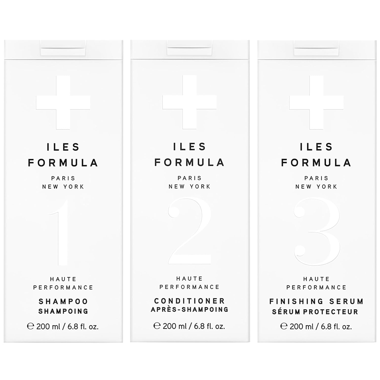 ILES FORMULA Signature Collection Deep Repair Shampoo & Conditioner w/Finishing Serum Blow Dry Cream for Dry, Damaged, Frizzy Hair - Hydrating Hair Care for Less Breakage & Healthy Hair Growth