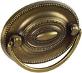 Knob Deals #1165 Furniture Dresser Pull, Oval, 2-1/4' c - c, Antique English Finish - 25 Pack