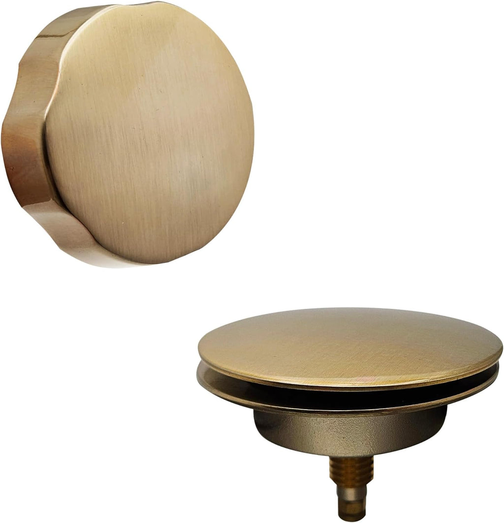 Westbrass A50P45BJ-19 1-1/2' Sch. 40 PVC 45' Cable Driven Bath Waste Kit with Ball Joint Head and Brass Trim Drain Kit, Champagne Bronze