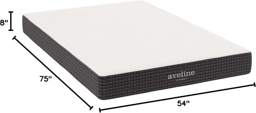 Modway Aveline 8' Gel Infused Memory Mattress with CertiPUR-US Certified Foam Full Mattress