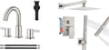 Bathroom Sink Faucet Shower Faucet Set Rainfall Shower System