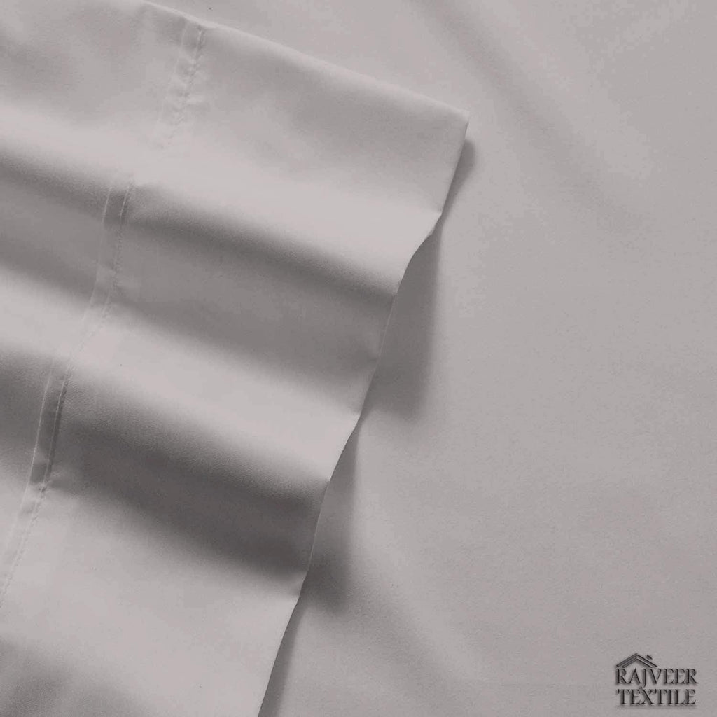 5 Piece Sheet Set- Cotton 1000 Thread Count - Luxury Bedding Set Fits Up to 15 Inches Deep Pocket - 5 Piece Sheet Set (Split Queen Size, Silver Grey)