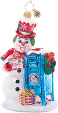 Christopher Radko Hand-Crafted European Glass Christmas Tree Decorative Ornament, Frosty Letter Delivery