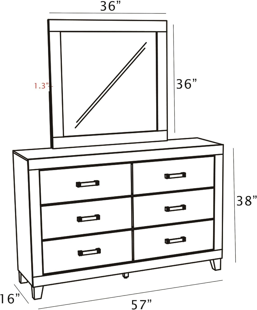 Furniture Rustic Charm Bedroom Set with Chevron Panel Headboard