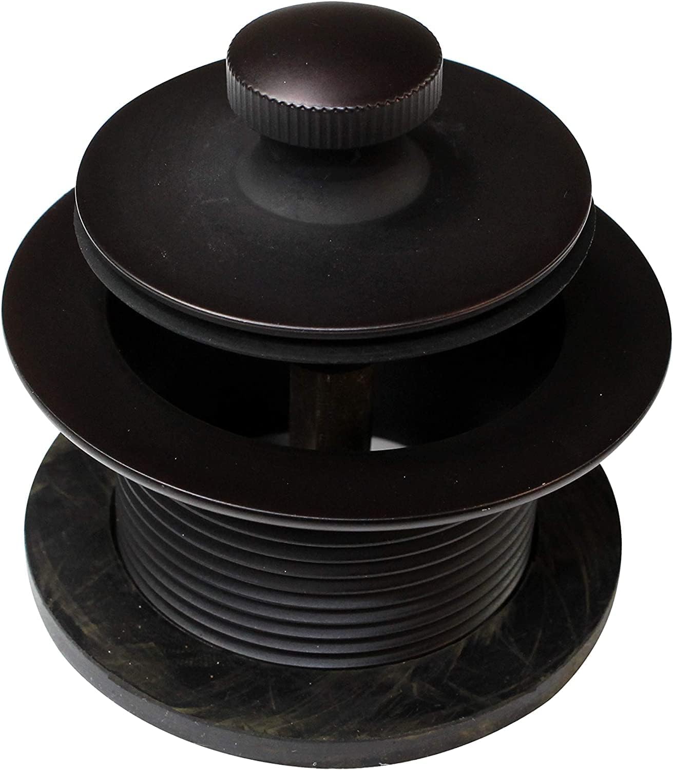 Westbrass 494244H-4-12 SCH. 40 PVC Bath Waste & Overflow Assembly with Illusionary Faceplate and Lift & Turn Drain Plug, 4-Pack, Oil Rubbed Bronze