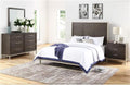 Steve Silver Broomfield Walnut King Engineered Wood 4-Piece Bedroom Set