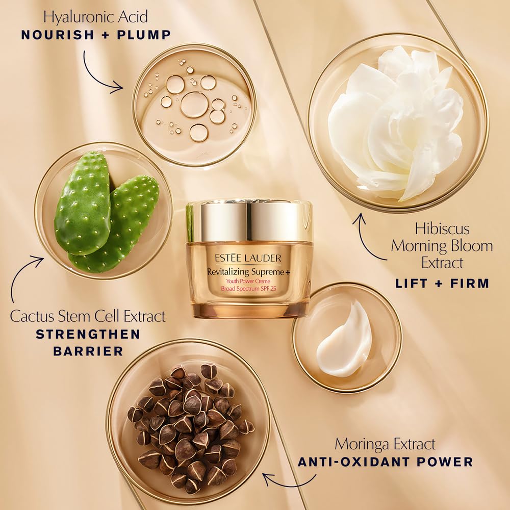 Estée Lauder Revitalizing Supreme+ Youth Power Cream Moisturizer with Hyaluronic Acid & Peptides, Anti Aging | Face & Neck Cream