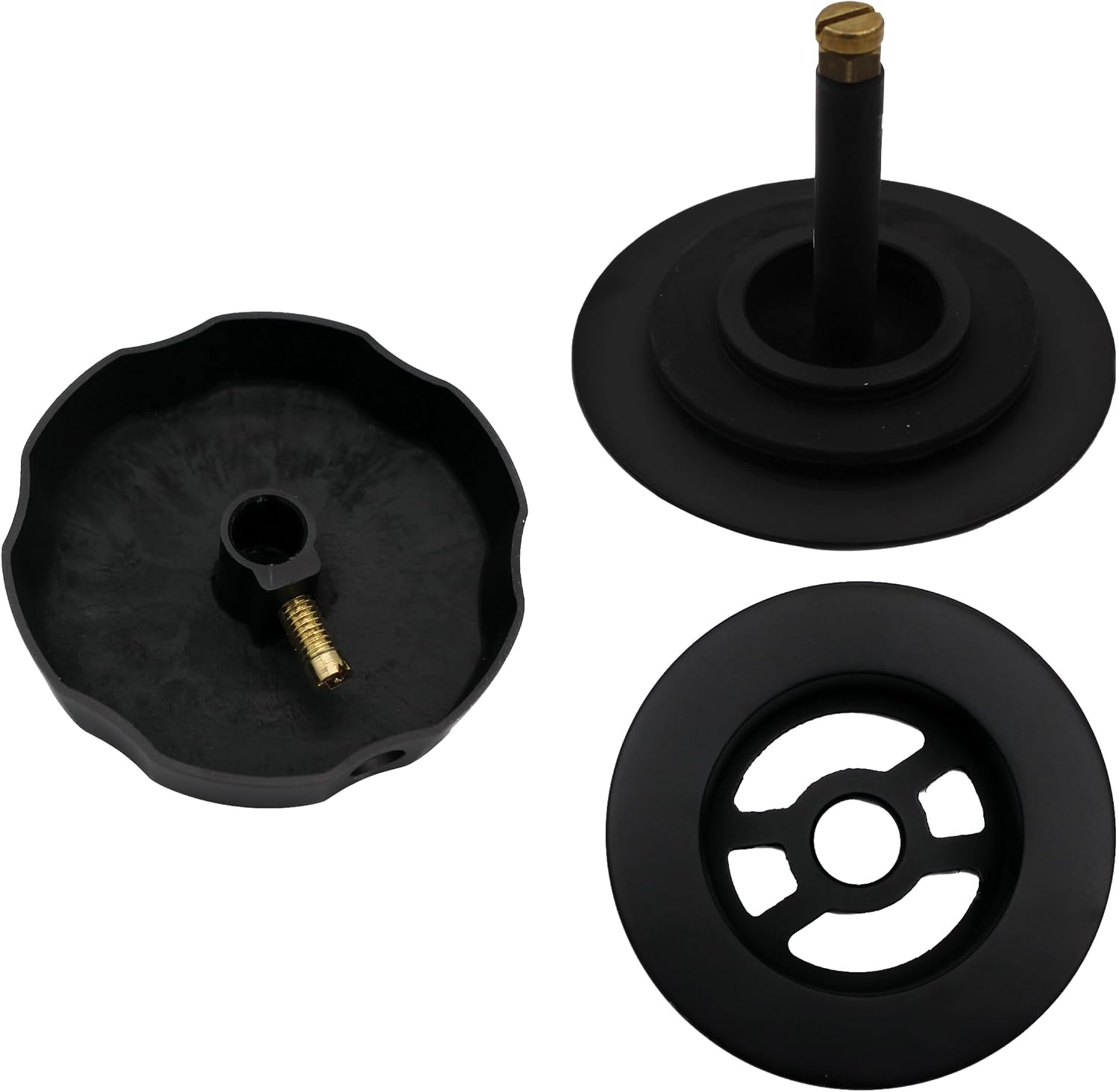 Westbrass Sch. 40 ABS 27 in. Cable Drive Bath Waste, Matte Black, D50A27-62