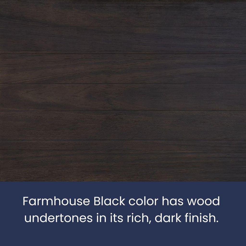 Grain Wood Furniture Montauk Solid Wood Bed, Full Size, Farmhouse Black