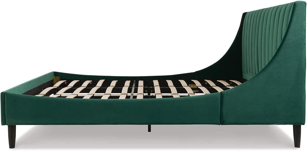 Jennifer Taylor Home Aspen Vertical Tufted Modern Headboard Platform Bed Set