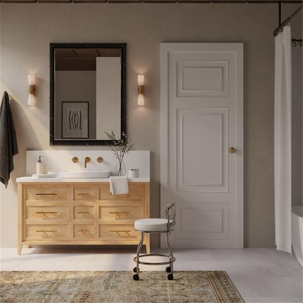 Carolina Classic Diana X-Back Vanity Bench with Casters in Chrome