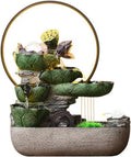 Tabletop Fountain Indoor Fountain, Chinese-Style Flowing Water Ornaments, Feature for Home Office Decor
